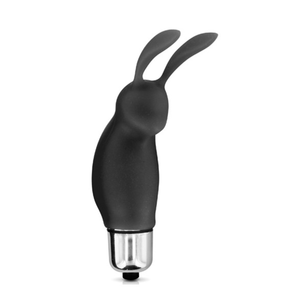 Stimulateur de clitoris vibrant noir rabbit 